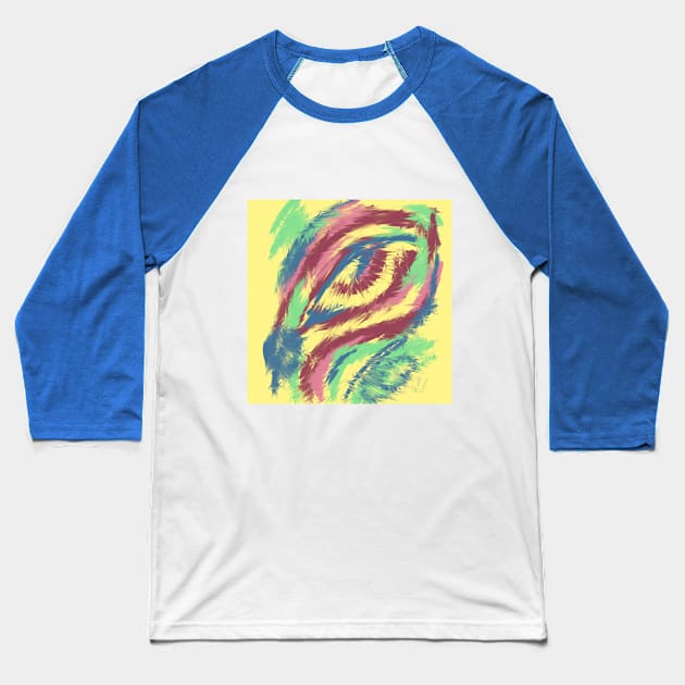 Colourful eye Baseball T-Shirt by prscna